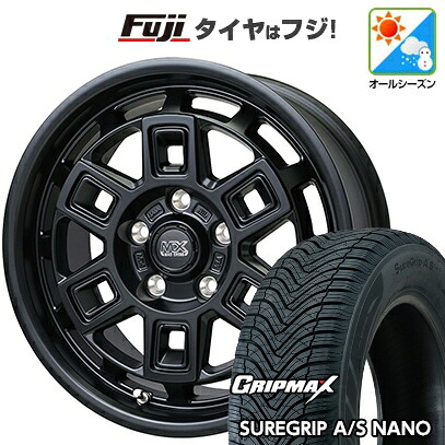 【新品国産車用5穴114.3】 オールシーズンタイヤ ホイール4本セット 225/65R17 グリップマックス シュアグリップ オールシーズン ナノ(限定) ホットスタッフ マッドクロス アイヴァー 7J 17インチ(送料無料)