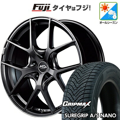 【新品】60系プリウス オールシーズンタイヤ ホイール4本セット 195/60R17 グリップマックス シュアグリップ オールシーズン ナノ(限定) MID WHEELS MID EXCLUSIVE 025F 7J 17インチ(送料無料)