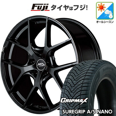 【新品国産車用5穴114.3】 オールシーズンタイヤ ホイール4本セット 225/65R17 グリップマックス シュアグリップ オールシーズン ナノ(限定) MID WHEELS MID EXCLUSIVE 025F 7J 17インチ(送料無料)｜フジコーポレーション