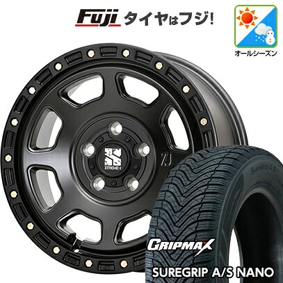 【新品国産車用5穴114.3】 オールシーズンタイヤ ホイール4本セット 225/65R17 グリップマックス シュアグリップ オールシーズン ナノ(限定) MLJ エクストリームJ XJ07 8J 17インチ(送料無料)