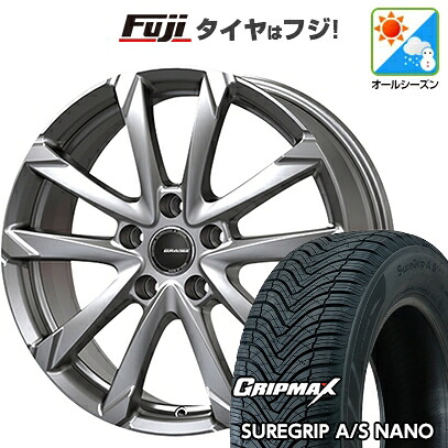 【新品国産車用5穴100】 オールシーズンタイヤ ホイール4本セット 225/60R17 グリップマックス シュアグリップ オールシーズン ナノ(限定) コーセイ クレイシズ GC36F 7J 17インチ(送料無料)|フジコーポレーション