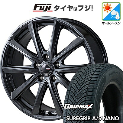 【新品国産車用5穴114.3】 オールシーズンタイヤ ホイール4本セット 225/65R17 グリップマックス シュアグリップ オールシーズン ナノ(限定) モンツァ ZACK Sport-FT 7J 17インチ(送料無料)