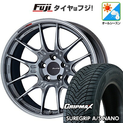 【新品国産車用5穴114.3】 オールシーズンタイヤ ホイール4本セット 225/65R17 グリップマックス シュアグリップ オールシーズン ナノ(限定) ENKEI エンケイ Racing GTC02 7.5J 17インチ(送料無料)｜フジコーポレーション