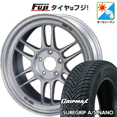 【新品国産車用5穴114.3】 オールシーズンタイヤ ホイール4本セット 225/65R17 グリップマックス シュアグリップ オールシーズン ナノ(限定) ENKEI エンケイ Racing RP-F1 7J 17インチ(送料無料)｜フジコーポレーション