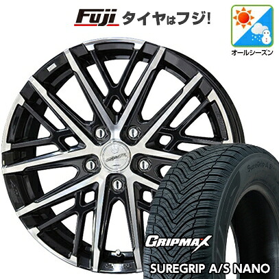 【新品】ライズ/ロッキー（ハイブリッド） オールシーズンタイヤ ホイール4本セット 195/65R16 グリップマックス シュアグリップ オールシーズン ナノ(限定) 共豊 スマック グレイヴ【限定】 6.5J 16インチ(送料無料)