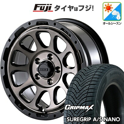 【新品国産車用5穴114.3】 オールシーズンタイヤ ホイール4本セット 225/65R17 グリップマックス シュアグリップ オールシーズン ナノ(限定) モーターファーム ファームD10 7J 17インチ(送料無料)