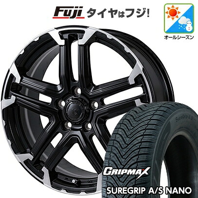 【新品国産車用5穴114.3】 オールシーズンタイヤ ホイール4本セット 225/60R17 グリップマックス シュアグリップ オールシーズン ナノ(限定) モンツァ JPスタイル MJ-T 7J 17インチ(送料無料)|フジコーポレーション