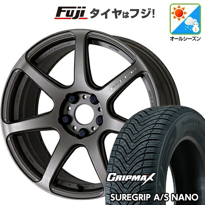 【新品】ライズ/ロッキー（ハイブリッド） オールシーズンタイヤ ホイール4本セット 195/60R17 グリップマックス シュアグリップ オールシーズン ナノ(限定) WORK ワーク エモーション T7R【限定】 7J 17インチ(送料無料)