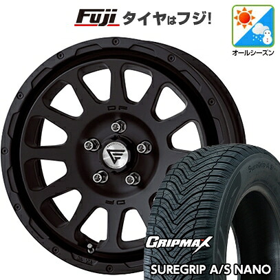 【新品国産車用5穴114.3】 オールシーズンタイヤ ホイール4本セット 225/65R17 グリップマックス シュアグリップ オールシーズン ナノ(限定) デルタフォース オーバル 7J 17インチ(送料無料)