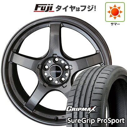【新品国産車用5穴100】 夏タイヤ ホイール4本セット 225/40R18 グリップマックス シュアグリップ PRO SPORT BSW（限定） 共豊 トレーサー GT-V 8.5J 18インチ(送料無料)｜フジコーポレーション