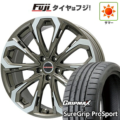 【新品国産車用5穴114.3】 夏タイヤ ホイール4本セット 225/40R19 グリップマックス シュアグリップ PRO SPORT BSW（限定） ビッグウエイ レイシーン プラバ5X(ブロンズポリッシュ) 8J 19インチ(送料無料)
