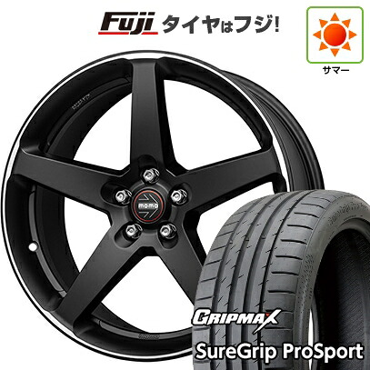 【新品国産車用5穴100】 夏タイヤ ホイール4本セット 215/40R18 グリップマックス シュアグリップ PRO SPORT BSW（限定） モモ ファイブ 8J 18インチ(送料無料)
