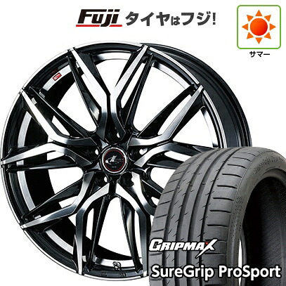 【新品国産車用5穴114.3】 夏タイヤ ホイール4本セット 245/45R19 グリップマックス シュアグリップ PRO SPORT BSW(限定) WEDS ウェッズ レオニス LM 7.5J 19インチ(送料無料)