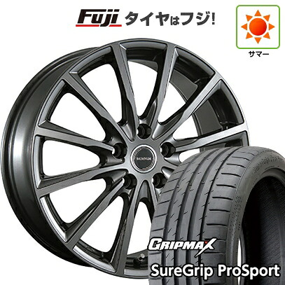 【新品国産車用5穴114.3】 夏タイヤ ホイール4本セット 245/45R19 グリップマックス シュアグリップ PRO SPORT BSW（限定） ブリヂストン バルミナ AR12 7.5J 19インチ(送料無料)｜フジコーポレーション