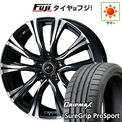 【新品国産車用5穴114.3】 夏タイヤ ホイール4本セット 245/45R19 グリップマックス シュアグリップ PRO SPORT BSW（限定） WEDS ウェッズ レオニス VR 7.5J 19インチ(送料無料)
