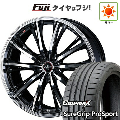 【新品国産車用5穴114.3】 夏タイヤ ホイール4本セット 245/45R19 グリップマックス シュアグリップ PRO SPORT BSW（限定） WEDS ウェッズ レオニス RT 7.5J 19インチ(送料無料)
