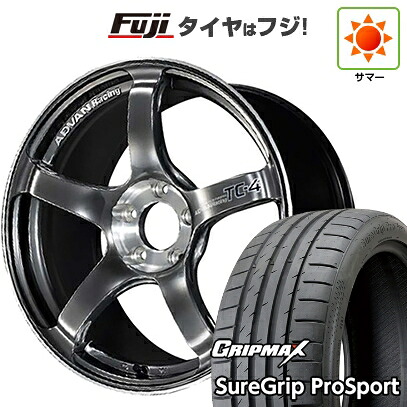 【新品国産車用5穴114.3】 夏タイヤ ホイール4本セット 225/40R18 グリップマックス シュアグリップ PRO SPORT BSW（限定） ヨコハマ アドバンレーシング TC-4 SE 9J 18インチ(送料無料)｜フジコーポレーション