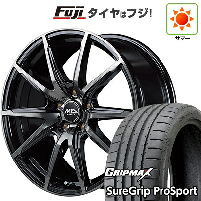 【新品国産車用5穴114.3】 夏タイヤ ホイール4本セット 215/45R18 グリップマックス シュアグリップ PRO SPORT BSW（限定） MID WHEELS DR-02 8J 18インチ(送料無料)｜フジコーポレーション