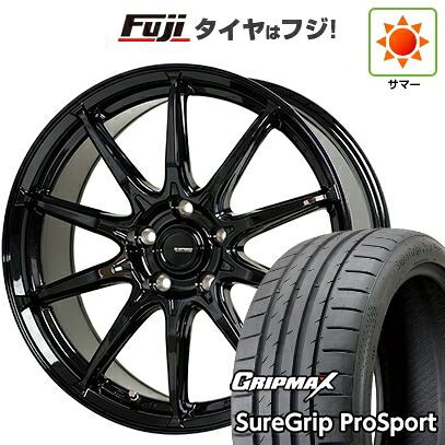 【新品国産車用5穴114.3】 夏タイヤ ホイール4本セット 225/40R18 グリップマックス シュアグリップ PRO SPORT BSW（限定） ホットスタッフ ジースピード G-05 8J 18インチ(送料無料)｜フジコーポレーション