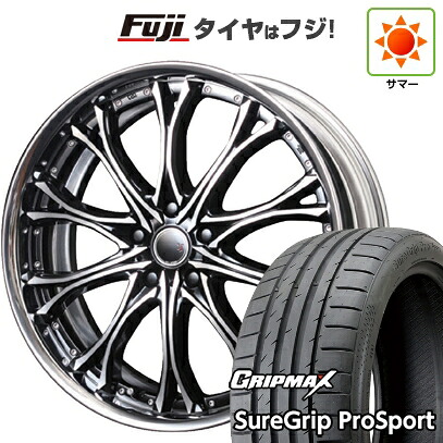 【新品国産車用5穴100】 夏タイヤ ホイール4本セット 225/40R19 グリップマックス シュアグリップ PRO SPORT BSW（限定） エムズスピード JJクロモ フルリバースリム 8J 19インチ(送料無料)｜フジコーポレーション
