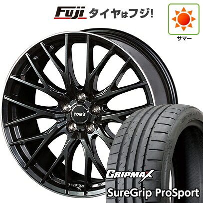 【新品国産車用5穴114.3】 夏タイヤ ホイール4本セット 245/40R20 グリップマックス シュアグリップ PRO SPORT BSW(限定) TOMS トムス(トヨタ車専用) TH05 8.5J 20インチ(送料無料)