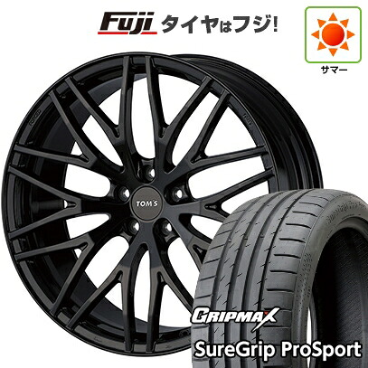 【新品国産車用5穴114.3】 夏タイヤ ホイール4本セット 245/45R19 グリップマックス シュアグリップ PRO SPORT BSW（限定） TOMS トムス(トヨタ車専用) TWF02 8.5J 19インチ(送料無料)
