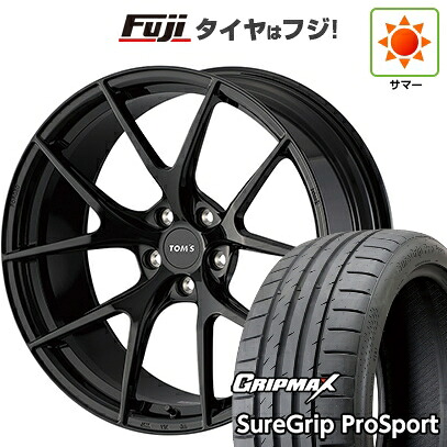 【新品国産車用5穴114.3】 夏タイヤ ホイール4本セット 245/45R19 グリップマックス シュアグリップ PRO SPORT BSW（限定） TOMS トムス(トヨタ車専用) TWF03 8.5J 19インチ(送料無料)