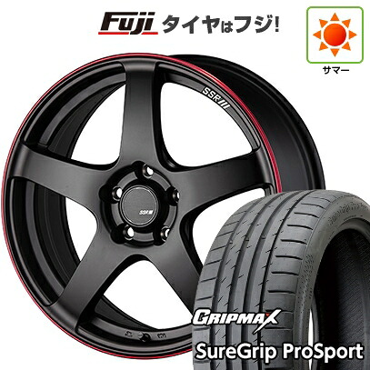 【新品国産車用5穴100】 夏タイヤ ホイール4本セット 225/40R18 グリップマックス シュアグリップ PRO SPORT BSW（限定） SSR GT GTV01 8.5J 18インチ(送料無料)