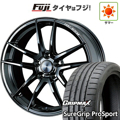 【新品国産車用5穴114.3】 夏タイヤ ホイール4本セット 225/40R18 グリップマックス シュアグリップ PRO SPORT BSW（限定） WEDS ウェッズスポーツ RN-55M 8J 18インチ(送料無料)