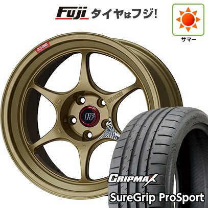 【新品国産車用5穴114.3】 夏タイヤ ホイール4本セット 225/35R19 グリップマックス シュアグリップ PRO SPORT BSW（限定） ENKEI エンケイ PerformanceLine PF06 ゴールド 8.5J 19インチ(送料無料)