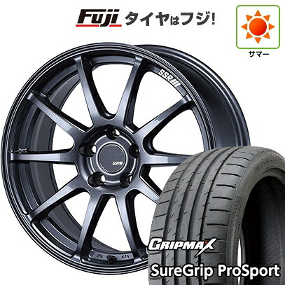 【新品国産車用5穴100】 夏タイヤ ホイール4本セット 225/40R18 グリップマックス シュアグリップ PRO SPORT BSW（限定） SSR GT GTV02 グラファイトガンメタ【限定】 7.5J 18インチ(送料無料)