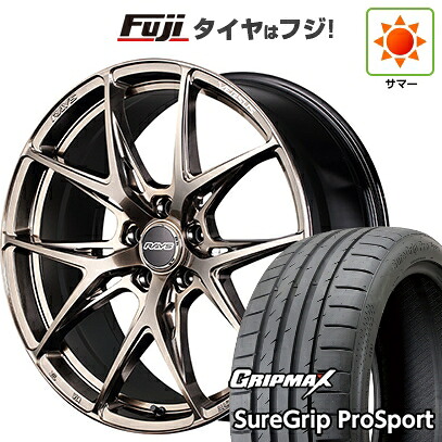 【新品国産車用5穴114.3】 夏タイヤ ホイール4本セット 225/40R18 グリップマックス シュアグリップ PRO SPORT BSW（限定） RAYS レイズ ベルサス クラフトコレクション VV21S (XIJ) 8J 18インチ(送料無料)｜フジコーポレーション