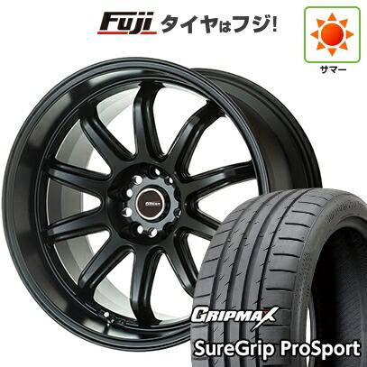 【新品国産車用5穴114.3】 夏タイヤ ホイール4本セット 215/40R18 グリップマックス シュアグリップ PRO SPORT BSW（限定） ゴジゲン ファイヤーボールダブルアール 7.5J 18インチ(送料無料)｜フジコーポレーション