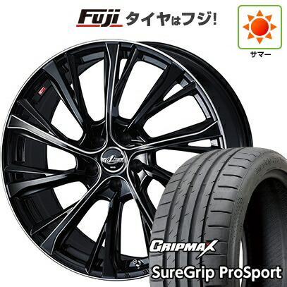 【新品国産車用5穴114.3】 夏タイヤ ホイール4本セット 225/40R18 グリップマックス シュアグリップ PRO SPORT BSW(限定) WEDS ウェッズ レオニス JG BK/SCマシニング 8J 18インチ(送料無料)|フジコーポレーション