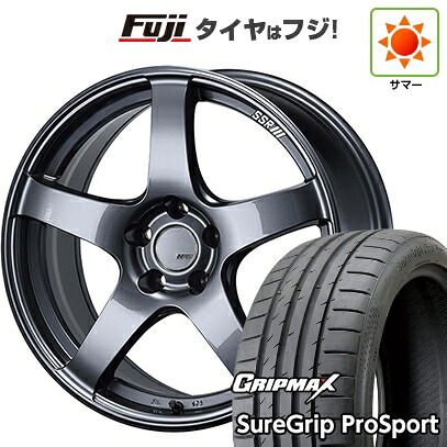 【新品国産車用5穴114.3】 夏タイヤ ホイール4本セット 225/40R18 グリップマックス シュアグリップ PRO SPORT BSW（限定） SSR GT GTV01 グラファイトガンメタ【限定】 8.5J 18インチ(送料無料)