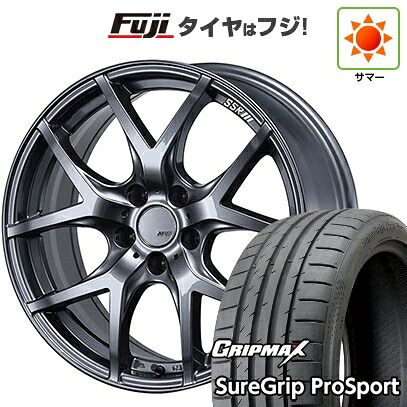 【新品国産車用5穴100】 夏タイヤ ホイール4本セット 225/40R18 グリップマックス シュアグリップ PRO SPORT BSW(限定) SSR GT GTV03 グラファイトガンメタ【限定】 8.5J 18インチ(送料無料)|フジコーポレーション