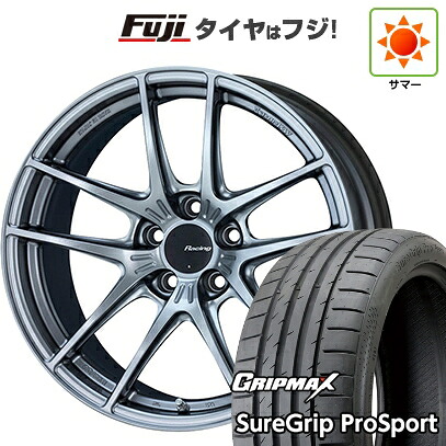 【新品国産車用5穴114.3】 夏タイヤ ホイール4本セット 225/40R18 グリップマックス シュアグリップ PRO SPORT BSW（限定） ENKEI エンケイ Racing NVR5 8J 18インチ(送料無料)