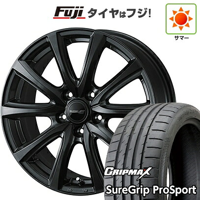 【新品国産車用5穴114.3】 夏タイヤ ホイール4本セット 215/45R18 グリップマックス シュアグリップ PRO SPORT BSW(限定) WEDS ウェッズ エリシア 7.5J 18インチ(送料無料)|フジコーポレーション
