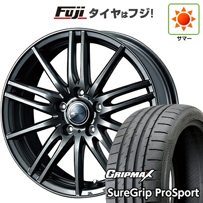 【新品国産車用5穴114.3】 夏タイヤ ホイール4本セット 215/45R18 グリップマックス シュアグリップ PRO SPORT BSW(限定) WEDS ウェッズ ザミック ティート 7.5J 18インチ(送料無料)|フジコーポレーション