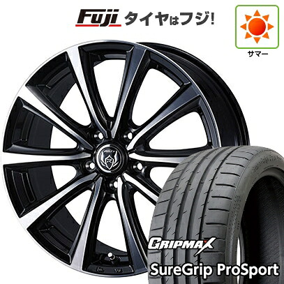 【新品国産車用5穴114.3】 夏タイヤ ホイール4本セット 215/40R18 グリップマックス シュアグリップ PRO SPORT BSW（限定） WEDS ウェッズ ライツレー MS 7.5J 18インチ(送料無料)