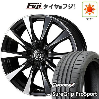 【新品国産車用5穴114.3】 夏タイヤ ホイール4本セット 215/40R18 グリップマックス シュアグリップ PRO SPORT BSW（限定） WEDS ウェッズ ライツレー DI 7.5J 18インチ(送料無料)