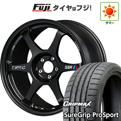【新品国産車用5穴114.3】 夏タイヤ ホイール4本セット 215/40R18 グリップマックス シュアグリップ PRO SPORT BSW（限定） SSR Type-c FORGED 7.5J 18インチ(送料無料)｜フジコーポレーション