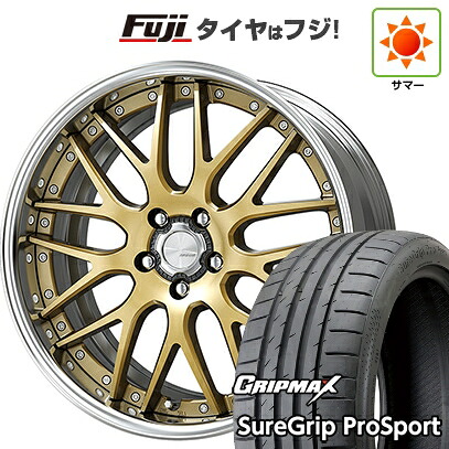 【新品国産車用5穴100】 夏タイヤ ホイール4本セット 225/40R19 グリップマックス シュアグリップ PRO SPORT BSW（限定） WORK ワーク ランベック LM1 7.5J 19インチ(送料無料)