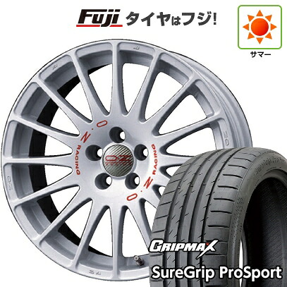【新品国産車用5穴114.3】 夏タイヤ ホイール4本セット 225/40R18 グリップマックス シュアグリップ PRO SPORT BSW(限定) OZ スーパーツーリズモ WRC 8J 18インチ(送料無料)|フジコーポレーション