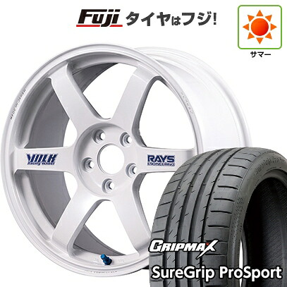 【新品国産車用5穴114.3】 夏タイヤ ホイール4本セット 245/40R20 グリップマックス シュアグリップ PRO SPORT BSW（限定） RAYS レイズ ボルクレーシング TE37 サーガ S-plus 30thステッカーVer 9J 20インチ(送料無料)