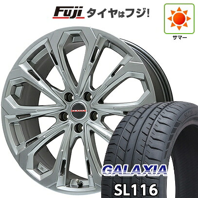 【新品国産車用5穴114.3】 夏タイヤ ホイール4本セット 245/30R20 ギャラクシア SL116(限定) ビッグウエイ レイシーン プラバ5X(クロームハイパーシルバー) 8.5J 20インチ(送料無料)