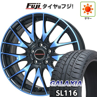 【新品国産車用5穴114.3】 夏タイヤ ホイール4本セット 245/30R20 ギャラクシア SL116(限定) ビッグウエイ レイシーン プラバ9M(ブルークリア) 8.5J 20インチ(送料無料)