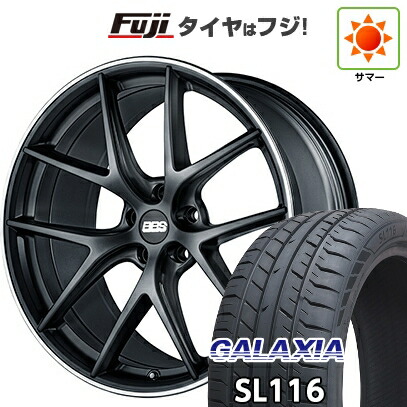 【新品国産車用5穴114.3】 夏タイヤ ホイール4本セット 225/40R19 ギャラクシア SL116(限定) BBS GERMANY CI-R サテンブラック 8.5J 19インチ(送料無料)