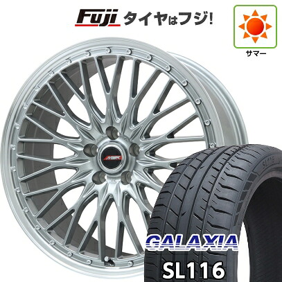 【新品国産車用5穴114.3】 夏タイヤ ホイール4本セット 245/30R20 ギャラクシア SL116(限定) プレミックス MER PROMESH ダークシルバー/リムポリッシュ 8.5J 20インチ(送料無料)