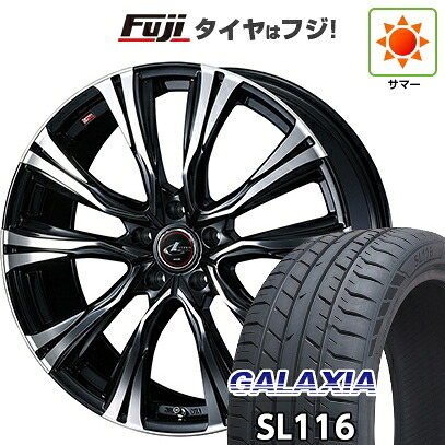 【新品国産車用5穴114.3】 夏タイヤ ホイール4本セット 245/30R20 ギャラクシア SL116(限定) WEDS ウェッズ レオニス VR 8.5J 20インチ(送料無料)｜フジコーポレーション